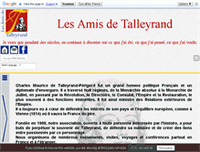 Tablet Screenshot of amis-talleyrand.org